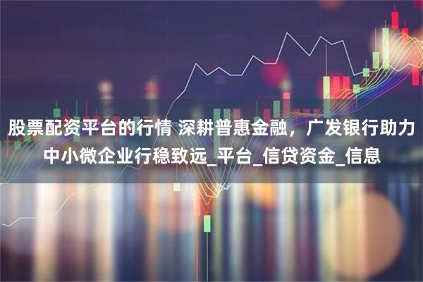 股票配资平台的行情 深耕普惠金融，广发银行助力中小微企业行稳致远_平台_信贷资金_信息